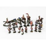 Lot of 25mm British Napoleonic infantry wargaming figures painted to a high standard (83),