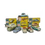 Boxed Corgi Toys, 309 Aston Martin Competition Model, 304S Mercedes-Benz 300SL, 420 Airborne