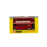 A Corgi Toys 468 'Madame Tussaud's' Routemaster Bus, red body, detailed cast hubs, in original
