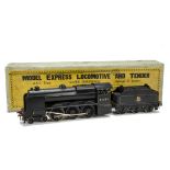 A Bassett-Lowke Live Steam O Gauge 'Super Enterprise' 4-6-0 Locomotive and Tender, in lined BR black