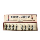 Britains set 2073 Royal Air Force restrung in ROAN box, VG in VG box,