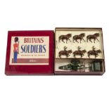 Britains set 2077 The Kings Troop Royal Horse Artillery at the Walk, restrung in ROAN box, VG in