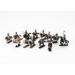 Lot of 25mm Napoleonic wargaming figures painted to a high standard, mixture of Prussian, French and