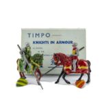 Timpo Ivanhoe series boxed knights KN59 Philip de Malvois and 587 Front de Boeuf, VG in G boxes, (2)