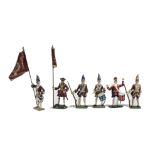 William Carman lead figures of Marlborough Period Foot Guards, various regiments (11), drummers