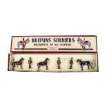 Britains set 182 the 11th Hussars, restrung in ROAN box, VG in VG box,