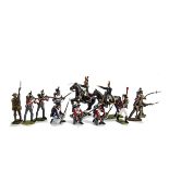 54mm white metal Napoleonic figures painted to a very high standard consisting of British