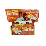 A Corgi Toys 336 James Bond's Toyota 2000 GT, white body, red aerial, 2 figures, rocket launchers in