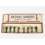 Britains set 2035 Swedish Army, First Lifeguard, restrung in ROAN box, VG in VG box,
