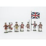 William Carman lead figures of Marlborough Period Foot Guards at ease, (10) marching (1),