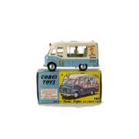 A Corgi Toys 428 Karrier Ice Cream Van, Mister Softee', blue/white body, spun hubs, in original box,