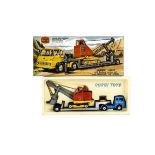 A Corgi Toys Gift Set 27 Machinery Carrier, comprising 1131 Bedford Machinery Low Loader, 1128