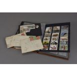 A group of vintage and modern stamps, including several Victoria penny reds, one on envelope,