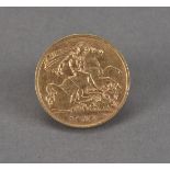 An Edward VII half sovereign, dated 1910, VF