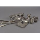 A good collection of Victorian and later silver and silver plated items, including a silver