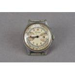 A vintage Leonidas chronograph stopwatch gentleman's wristwatch, having two subsidiary dials and