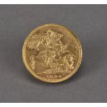 A Victorian full sovereign, dated 1894, with Old Head and Melbourne Mint mark, VF-EF