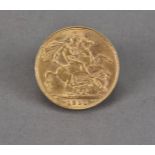 An Edward VII full sovereign, dated 1910, VF