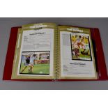 A collection of modern stamp albums, including four The World Cup Masterfiles with cover and stamps,