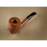 A Pipa Croci unsmoked briar pipe, Amica, Artistica sitter, smooth birds eye grain, with hand cut