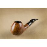 A Pipa Croci briar estate pipe, the sitter with straight grain with a large oval bowl, 'Quality