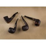 A collection of Savinelli briar estate pipes, comprising 1985, square sitter, with brass plaque,