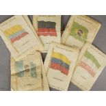 Cigarette Silks, Flags, Wix Kensita National Flags, (approx 70, majority in original sleeves,