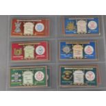 Cigarette Cards, Mitchells, part set Regimental Crests & Collar Badges (18/25 together with 13