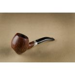 A L'Anatra Dalle Uova d'Oro briar estate pipe, the apple shaped bowl sitter, with straight grain