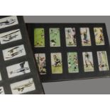 Cigarette Cards, Mixture, three hardback vintage cigarette picture albums containing various sets to