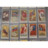 Foreign Cigarette Cards, Flags, Allen & Ginter, two part sets, Flags of All Nations (32) and Flags