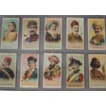 Foreign Cigarette Cards, Smoking, Allen & Ginter, part set, World's Smokers (18)(gd)