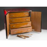 A limited edition table top Prometheus 'Ashton VSG' Red Madrona humidor, the interior fitted with