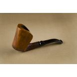 A Savinelli no.3 Autograph briar estate pipe, the straight grain bowl with sandblasted shank,