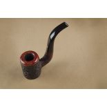 A Ser Jacopo Dalla Gemma briar unsmoked pipe, the rusticated sitter, marked Maxima Per Aspera Ad