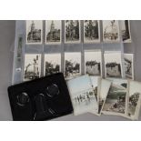 Cigarette Cards and Viewer, Collection of stereoscopic cigarette cards by Cavanders together with