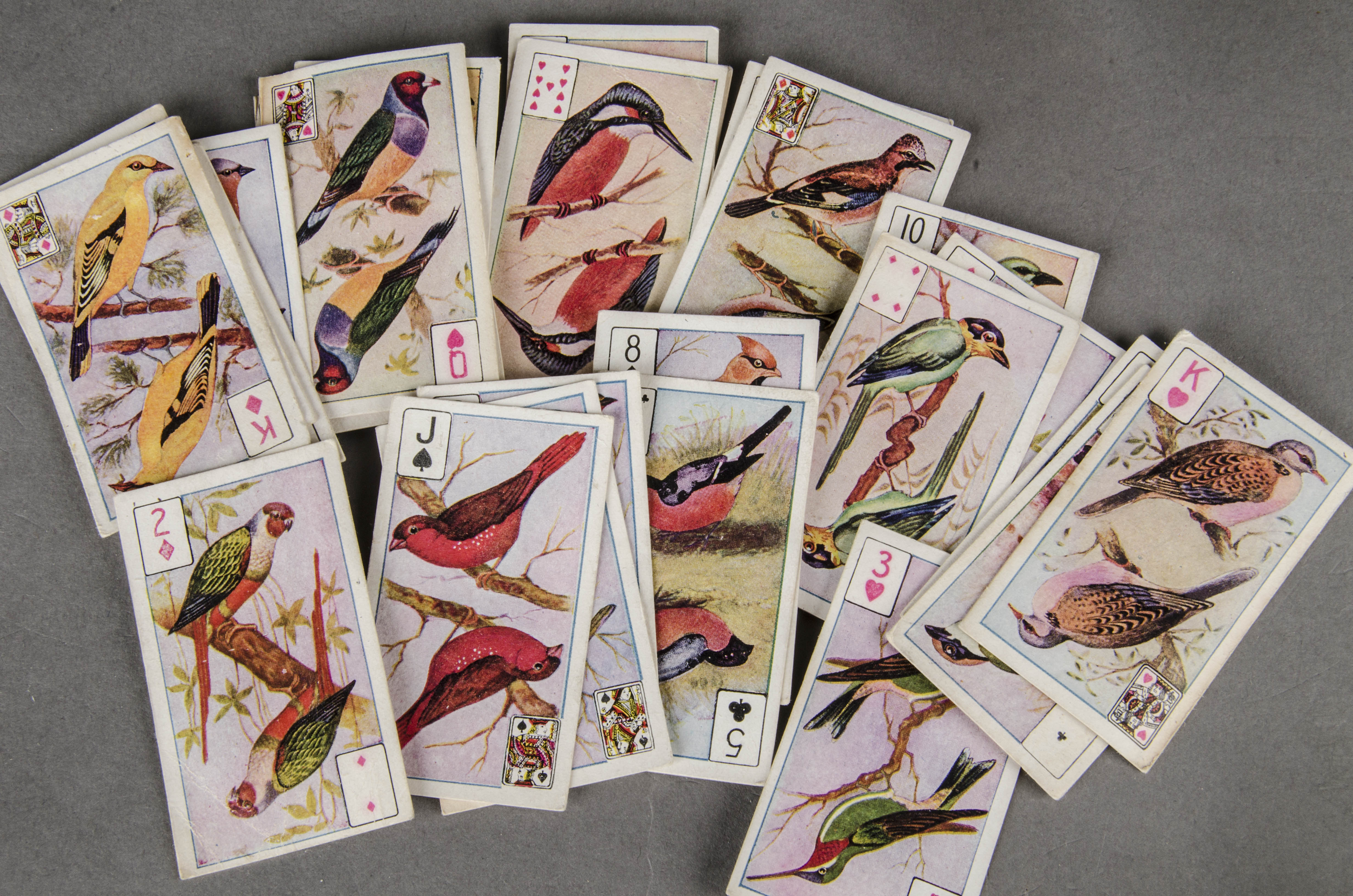 Cigarette Cards, Wills Pirate, Birds of Brilliant Plumage, total of 145 cards, 26 P/C Inset Fame