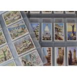 Cigarette Cards, Architecture, Churchman sets to include Wings over the Empire (M size), World