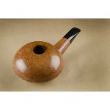 A Moretti Recanati magnum briar estate pipe, the large sitter with birds eye grain, with textured