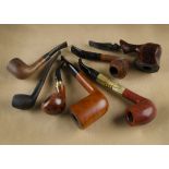 A collection of briar estate pipes, comprising a Lorenzo Terranova 8751, two Big-Ben Dutch