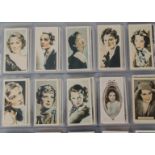 Cigarette Cards, Film & Beauty, a variety of cards from Phillips, Carreras, Players, Sinclair and