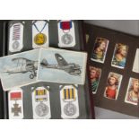 Cigarette Cards, Mixture, a collection of vintage hardback slot in albums containing various sets