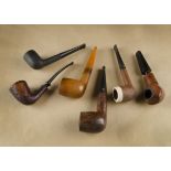 Two Hilson briar pipes, including a White top 61, meerschaum lined, with straight shank and stem,