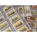 Cigarette Cards, CWS, three sets to include Railway Englines, Famous Buildings and African Types (