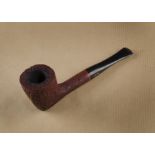 A Savinelli Autograph briar estate pipe, number 2, the sandblasted bowl and straight logo marked