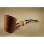 A Savinelli Autograph briar estate pipe, the no.6 sitter with a straight grain bowl and