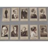 Cigarette Cards, Mitchells, part set Actors & Actresses (brown (10 cards, 1 duplicate)(gd/vg)