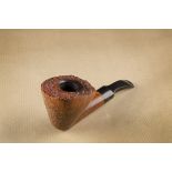 A Bjarne sitter briar estate pipe, the straight grain, with free hand flared bowl, marked to base of