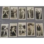 Trade Cards, Cricket, Pattreiouex Real Photos of Famous Cricketers, part set nos 11, 12, 13, 15, 16,