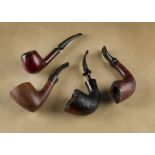 Four Danish briar estate pipes, including three Standwell examples, A Royal Briar 126 urn shape,